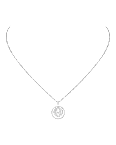 Messika Lucky Necklace PM Pavé White Gold (horloges)